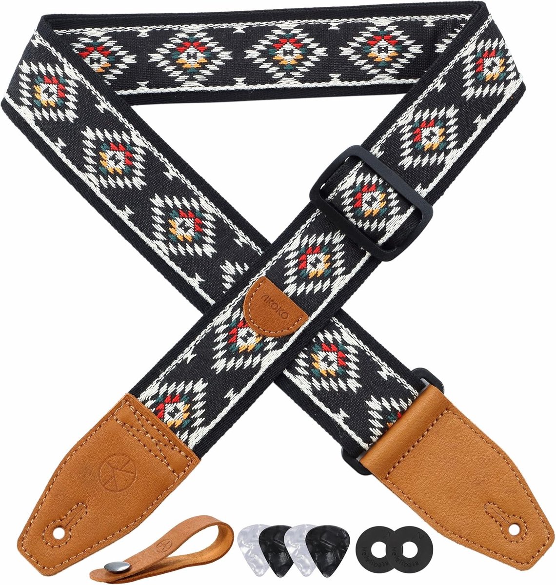Gitaarband - Muziekaccessoire - Optreden - Verstelbaar - 223-283 cm