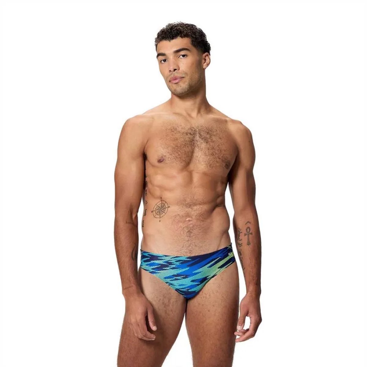 Speedo Hyperboom Print 2.5in Zwemslip Blauw UK 34 Man — afbeelding 11