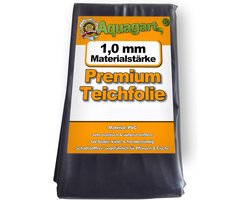 Vijverfolie PVC - Waterdichte folie - Tuin vijver aanleg - 1mm dikte - 2m x 4m - Zwart