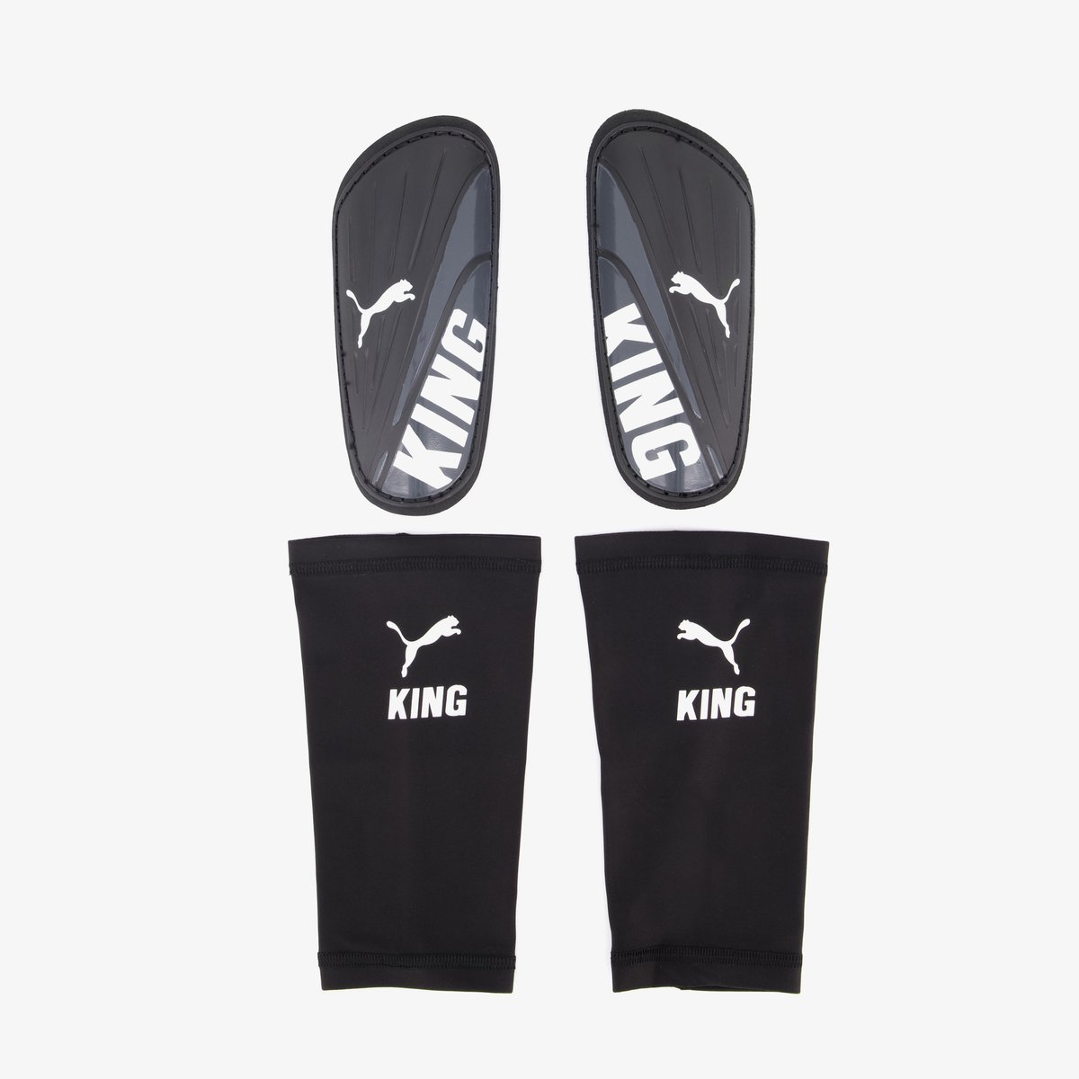 Puma King Sleeve scheenbeschermers zwart - Maat XL