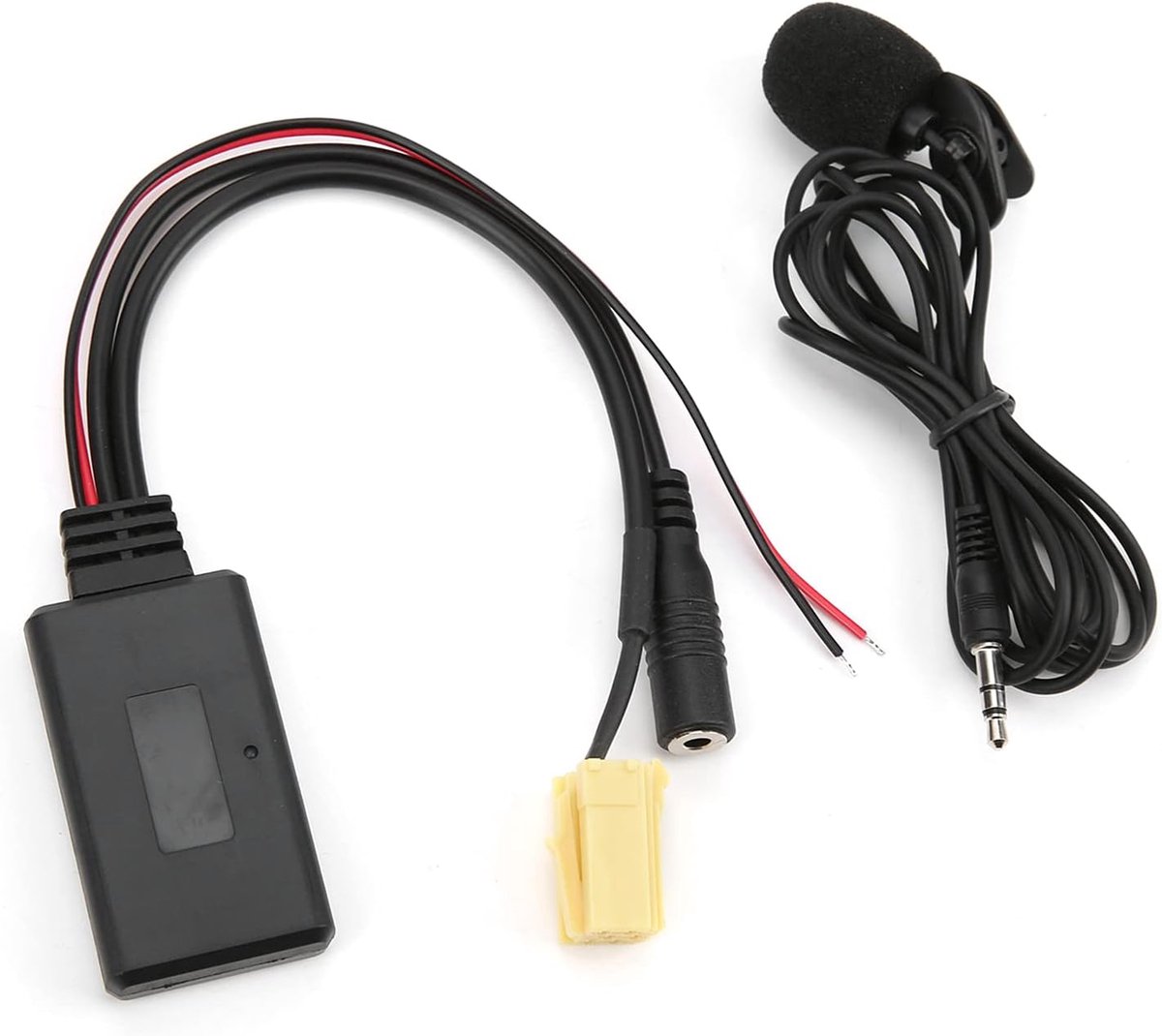 Auto Audio Adapter - Bluetooth AUX Kabel - Handsfree Bellen - Met Microfoon - 12V DC - Zwart