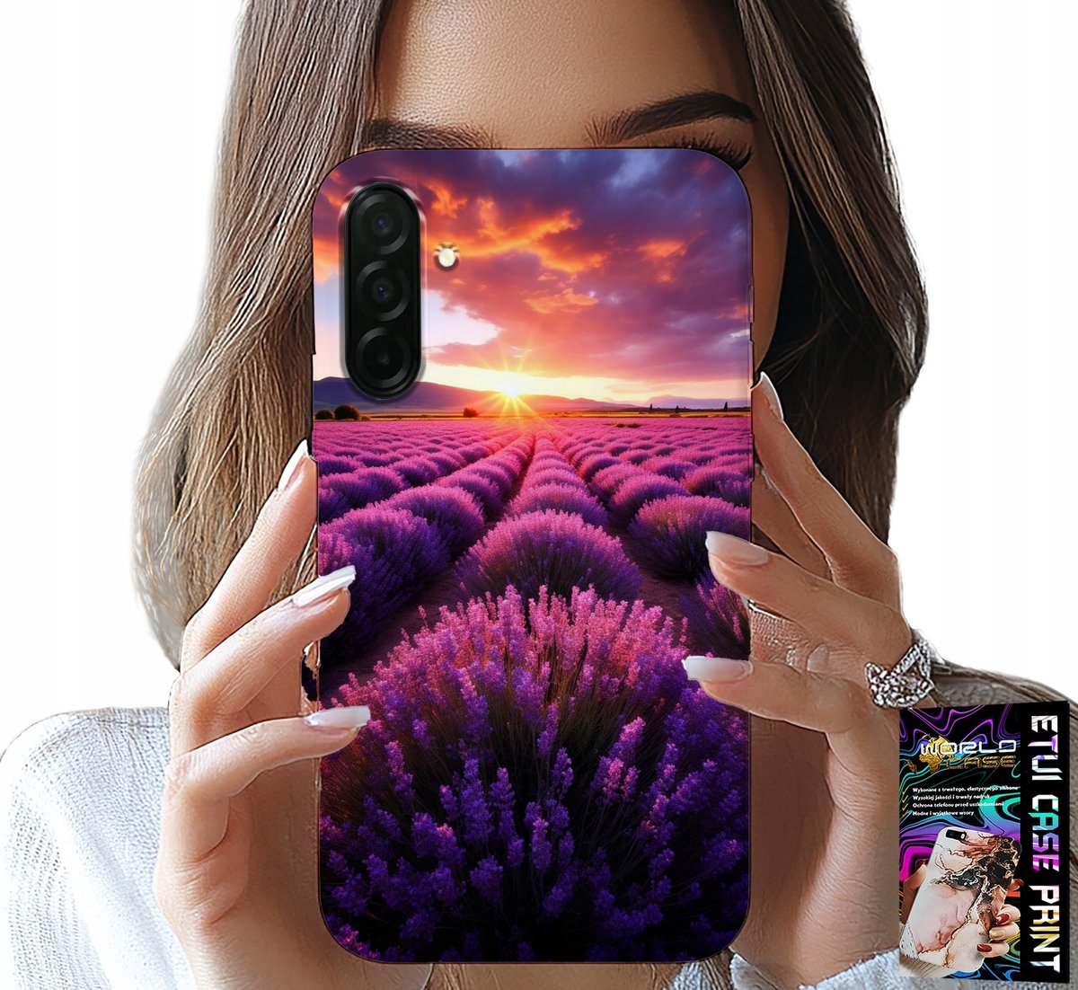 HOESJE VOOR SAMSUNG GALAXY A26 5G - LAVENDELVELD, PRACHTIGE LANDSCHAPPEN, PATRONEN