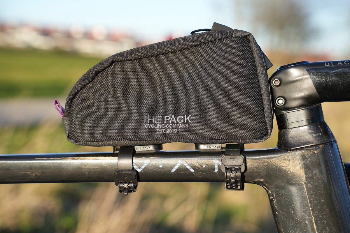 The Pack Snack Bag | Top Tube Bag Small | Frametas - Bikepacking - 1L - Stevig materiaal - Zachte binnenzijde - Gravelbike