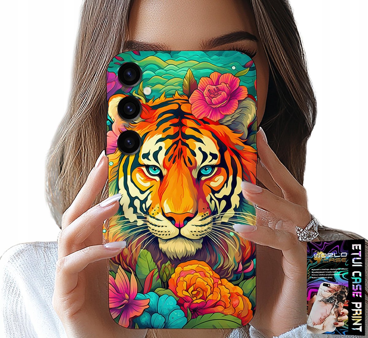 HOESJE VOOR SAMSUNG GALAXY S24 PLUS - DIERENPATROON TIJGERHOESJE