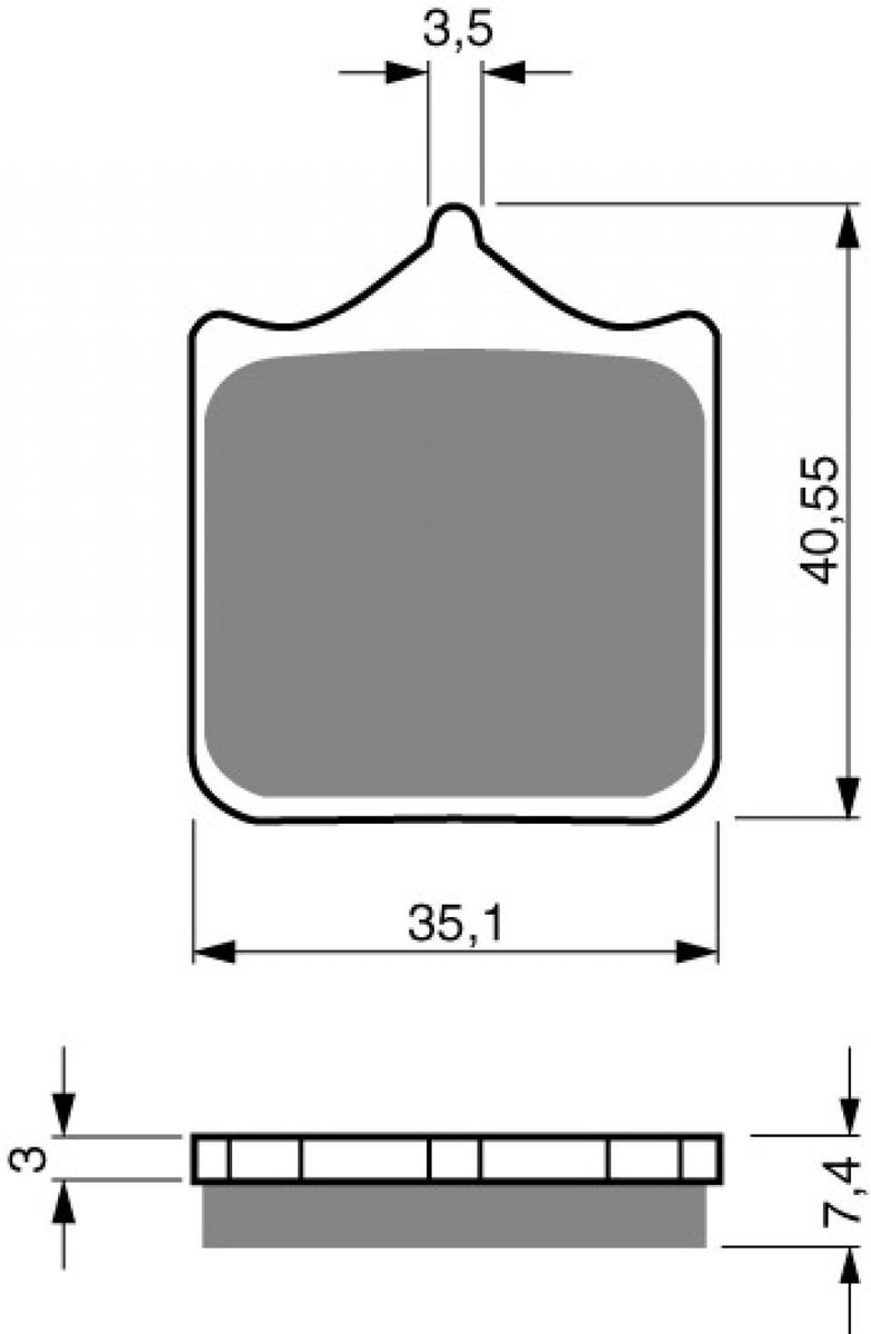 Plaquette de frein Gold Fren pour Moto Chinois 1000 motocycle Neuf