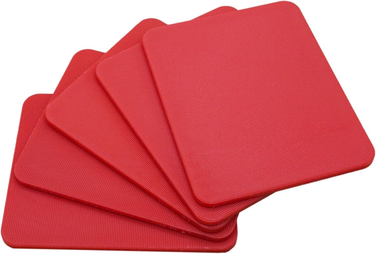 Kunststof Platte Shims - Frame Afstandhouders - Nivelleren Kozijnen - Massieve Stevigheid - 3 mm 53x66 mm