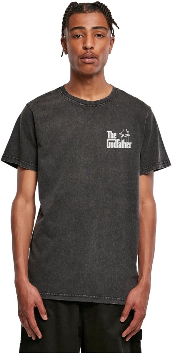 Merchcode The Godfather - Vito Heren Tshirt - S - Zwart