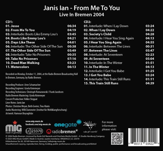 From Me to You (Live in Bremen 2004)