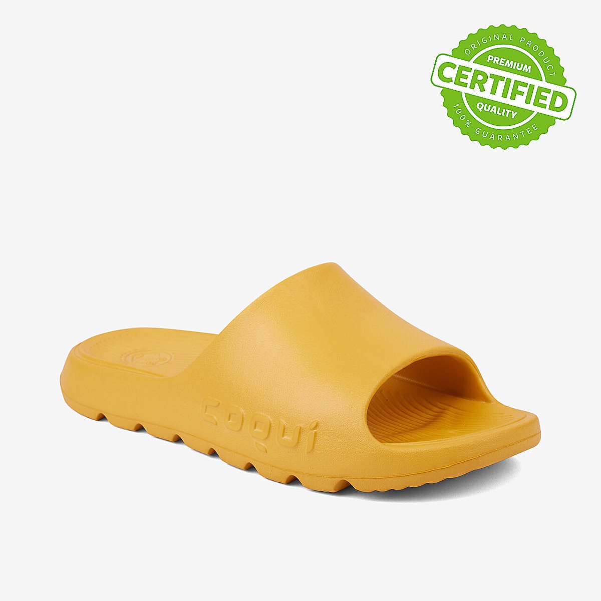 Herenslippers Coqui 42 Geel