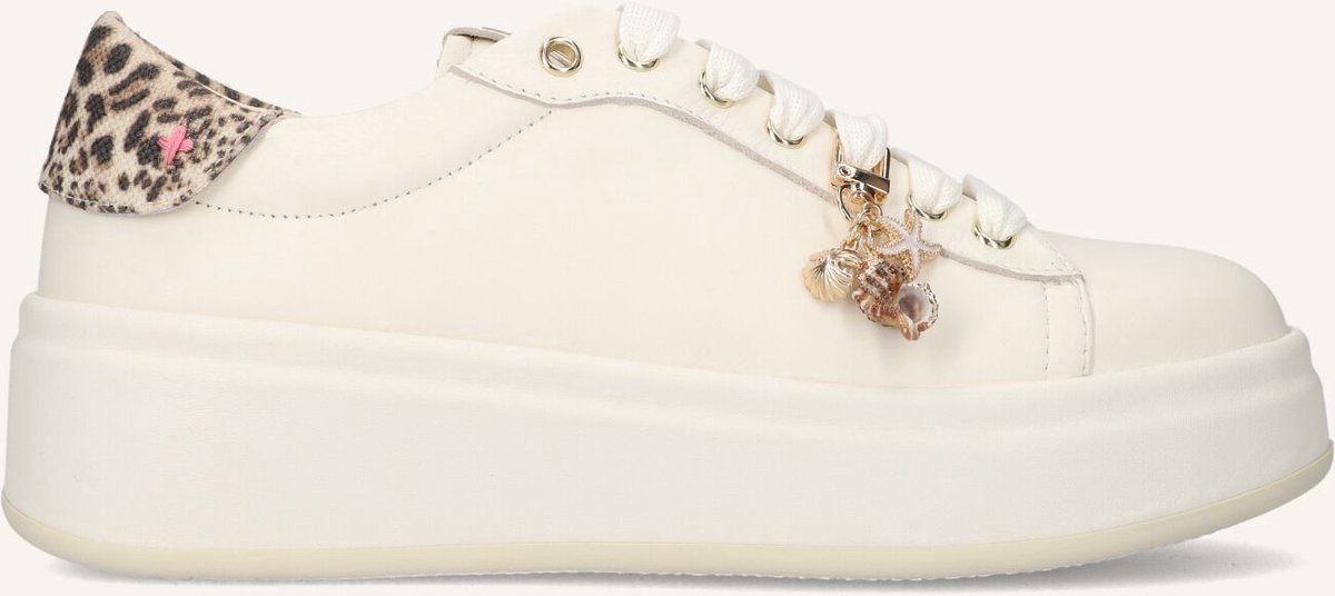 GIO+ Olivia Sneakers - Leer - Dames - Beige - Maat 39