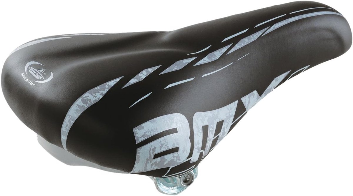 Zadel - Fietszadel BMX - Sportief Fietsen - Waterdichte Afwerking - 30cm Lengte - Zwart