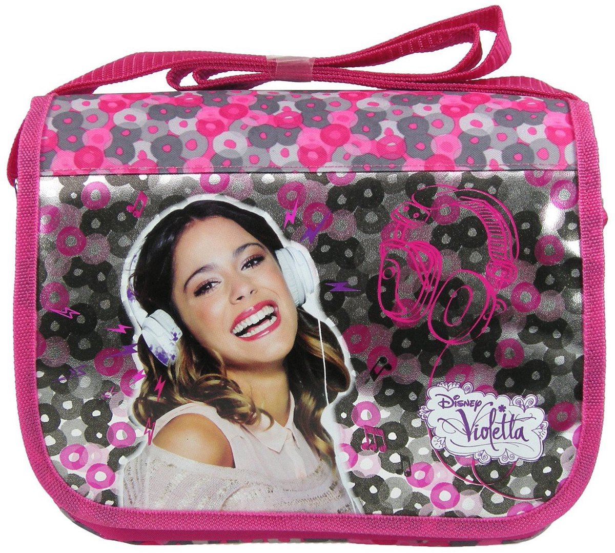 Derform Violetta Serie - Schoudertas - Glitterafwerking - Metalen Vlinder Ritssluiting