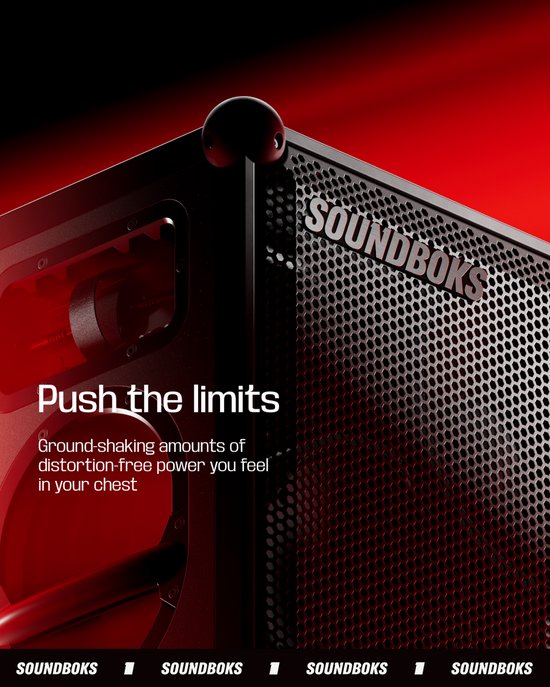 Soundboks 4 Zwart - Draagbare Bluetooth Speaker - Extreem Krachtig Geluid - Lange Batterijduur - voor Feesten, DJ & Outdoor Gebruik van Merkloos — afbeelding 4