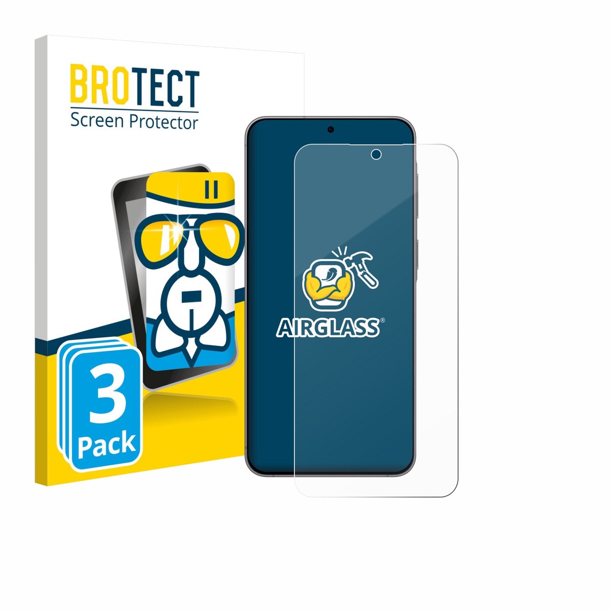 Screenprotector 3 Stuks voor Samsung Galaxy A57 5G Beschermglas transparant