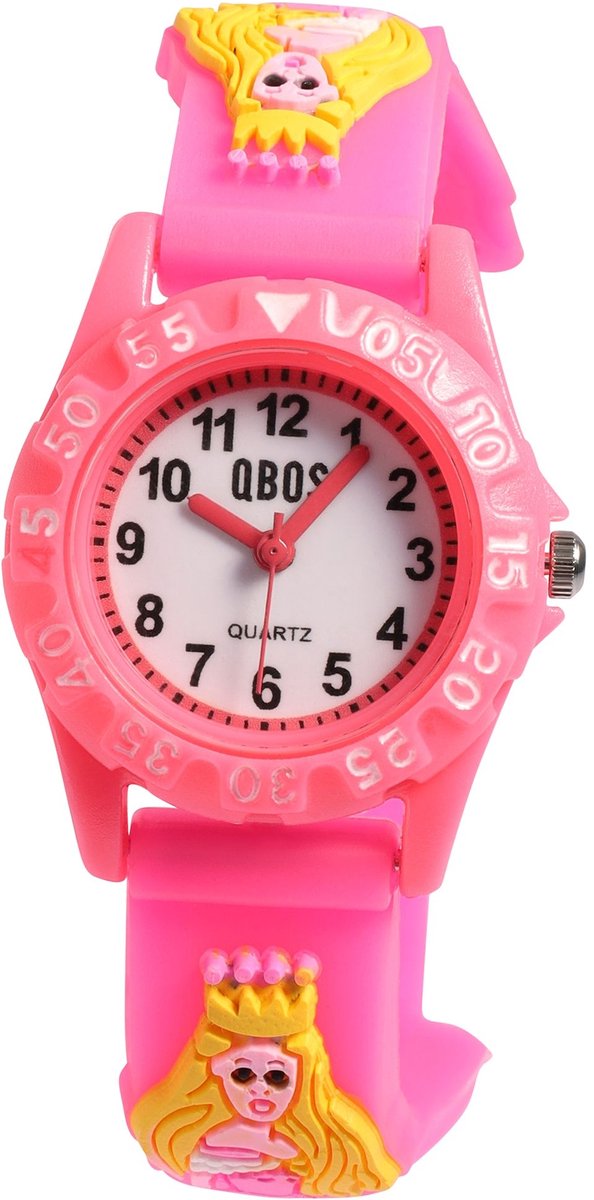 QBOS QBOS kinderhorloge 4500044 Prinses met siliconen band