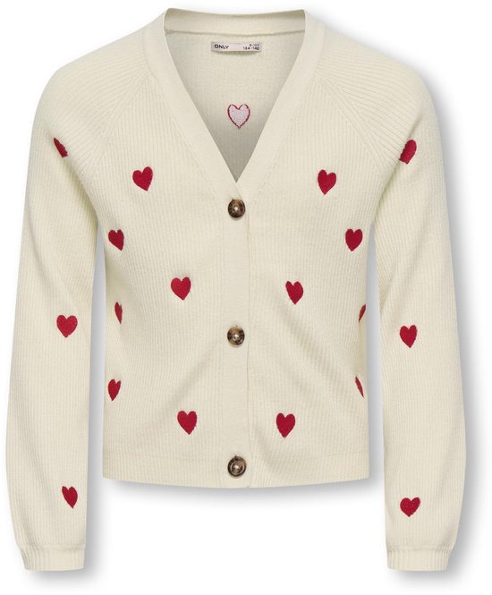 KIDS ONLY - KOGDANA LIFE LS HEART VNECK CARDIGAN KNT Cardigan fille