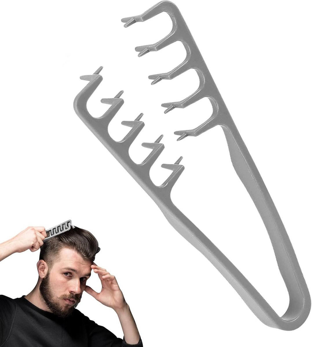 Brede-tanden kam voor gestructureerde haarstijlen
