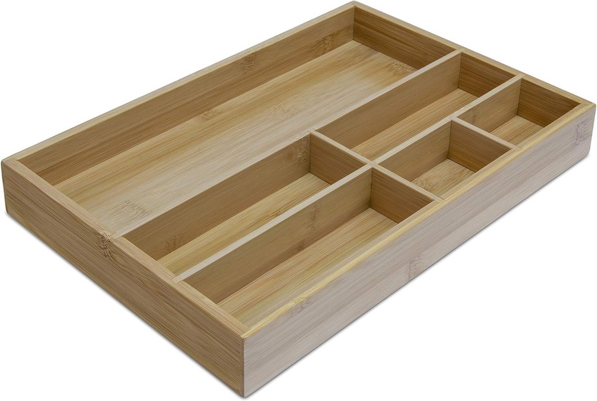 Bamboe Lade Organizer Keuken of Bureau - Duurzame Houten Indeling