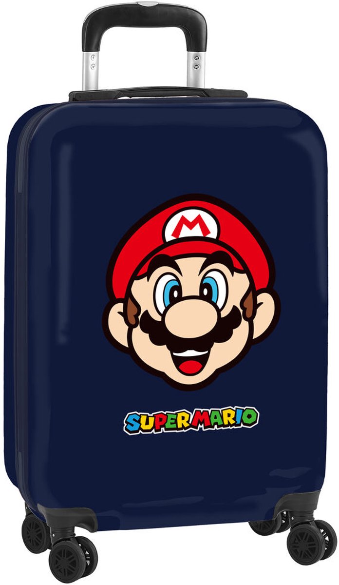 Handbagagekoffer Super Mario super mario Rood Marineblauw 20'' 20 L 34,5 x 55 x 20 cm
