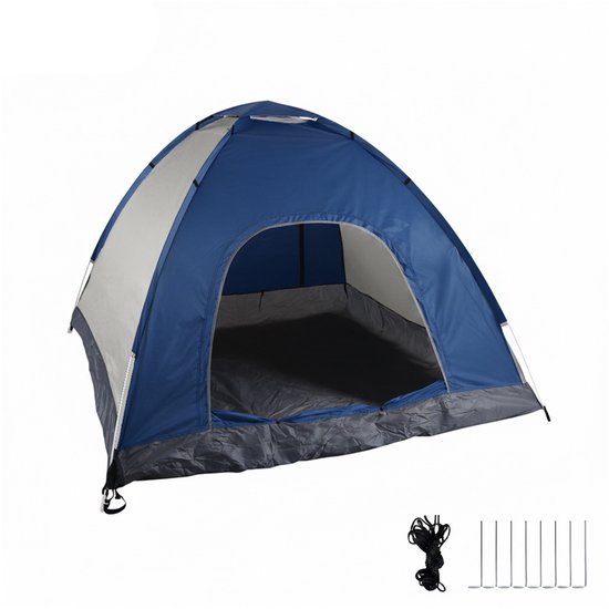 strandtent - pop-up - 2-3 personen - SPF 50+ - 135x200x200 cm - koepeltent - blauw van Avento — afbeelding 2