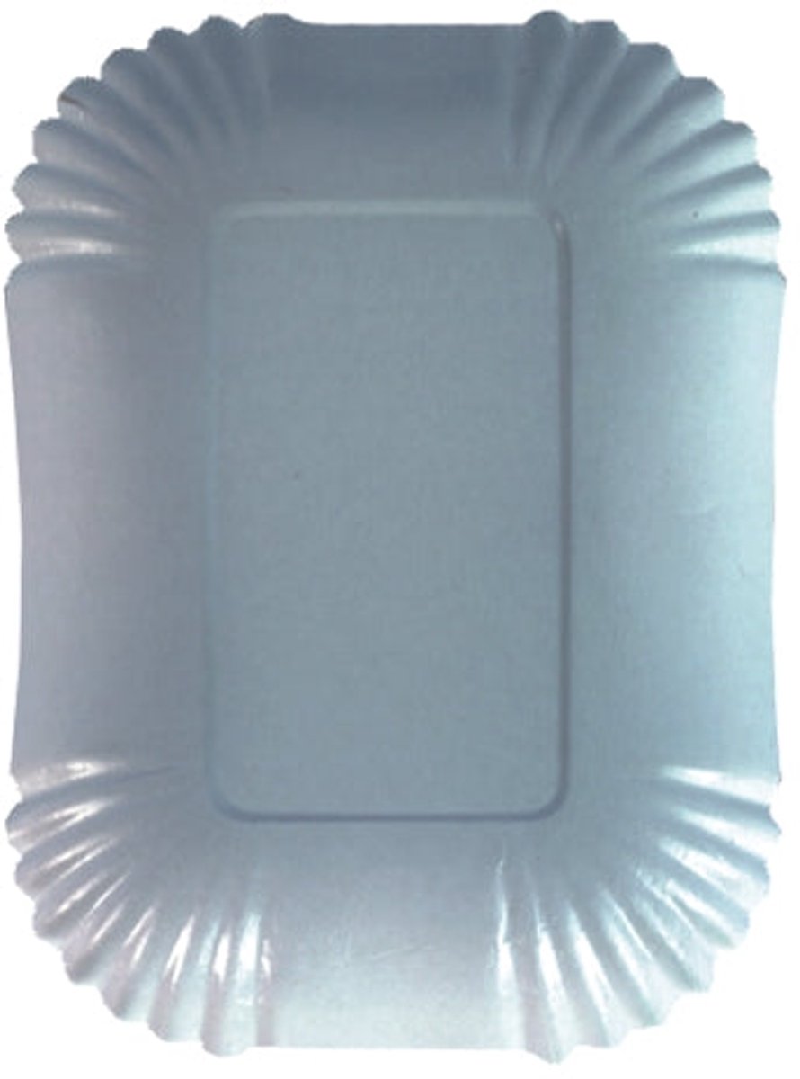 20 witte kartonnen trays - 18 x 13 cm