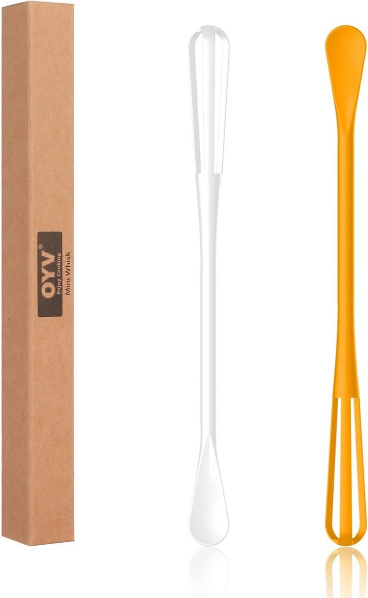 Set van 2 Mini Gardes voor Kloppen en Mengen van Sauzen en Ingrediënten