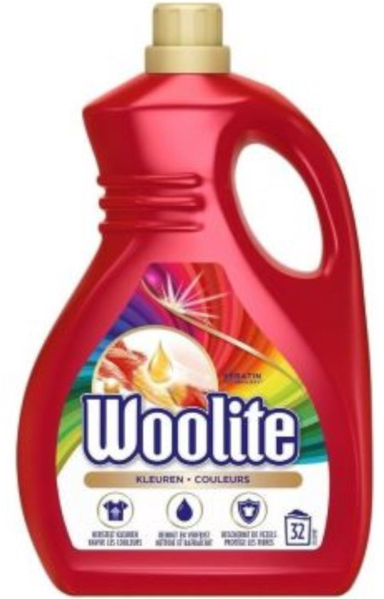 Woolite Vloeibaar Wasmiddel Gekleurde Was - 32 Wasbeurten - 1,9 liter