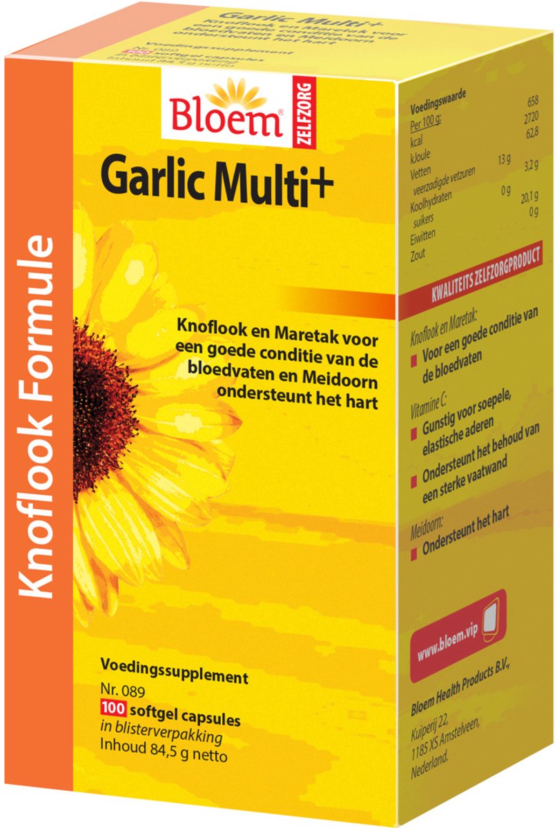 Bloem Garlic Multi+ - 100 capsules - Voedingssupplement
