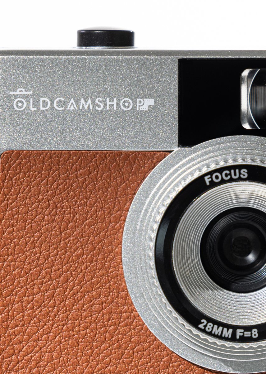 Herbruikbare Oldcamshop film camera (bruin)