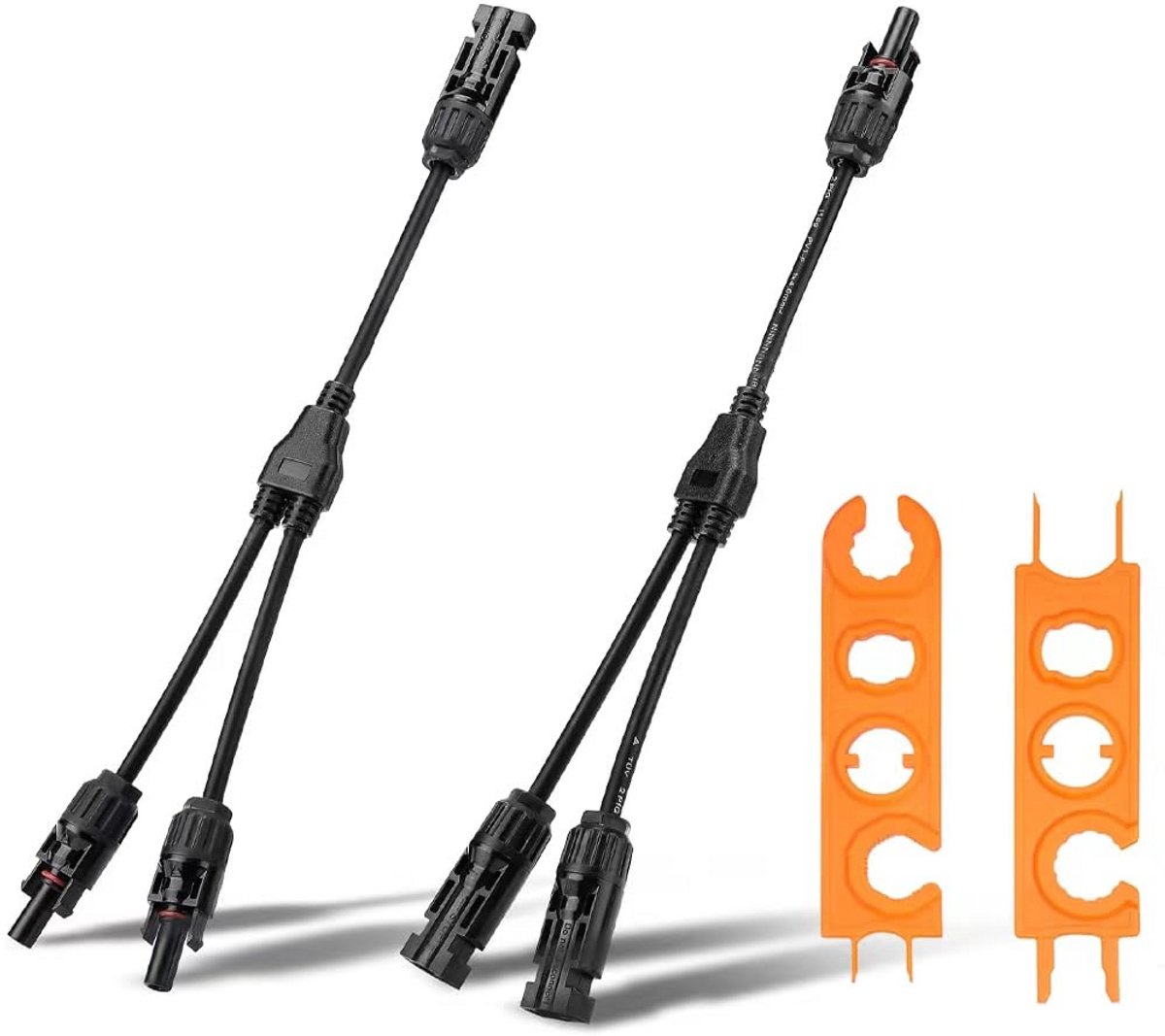 MC4 Y-Splitter Kabelconnector voor Zonnepanelen - Fotovoltaïsche PV Verdeelkabel