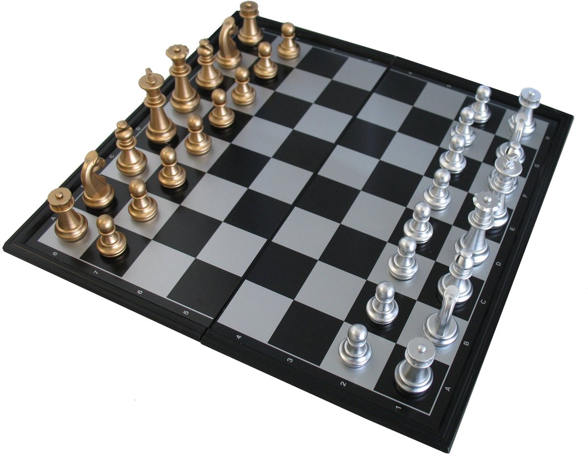 HOT Games Schaakcas. Zwkunst.magn.24x12x4cm..