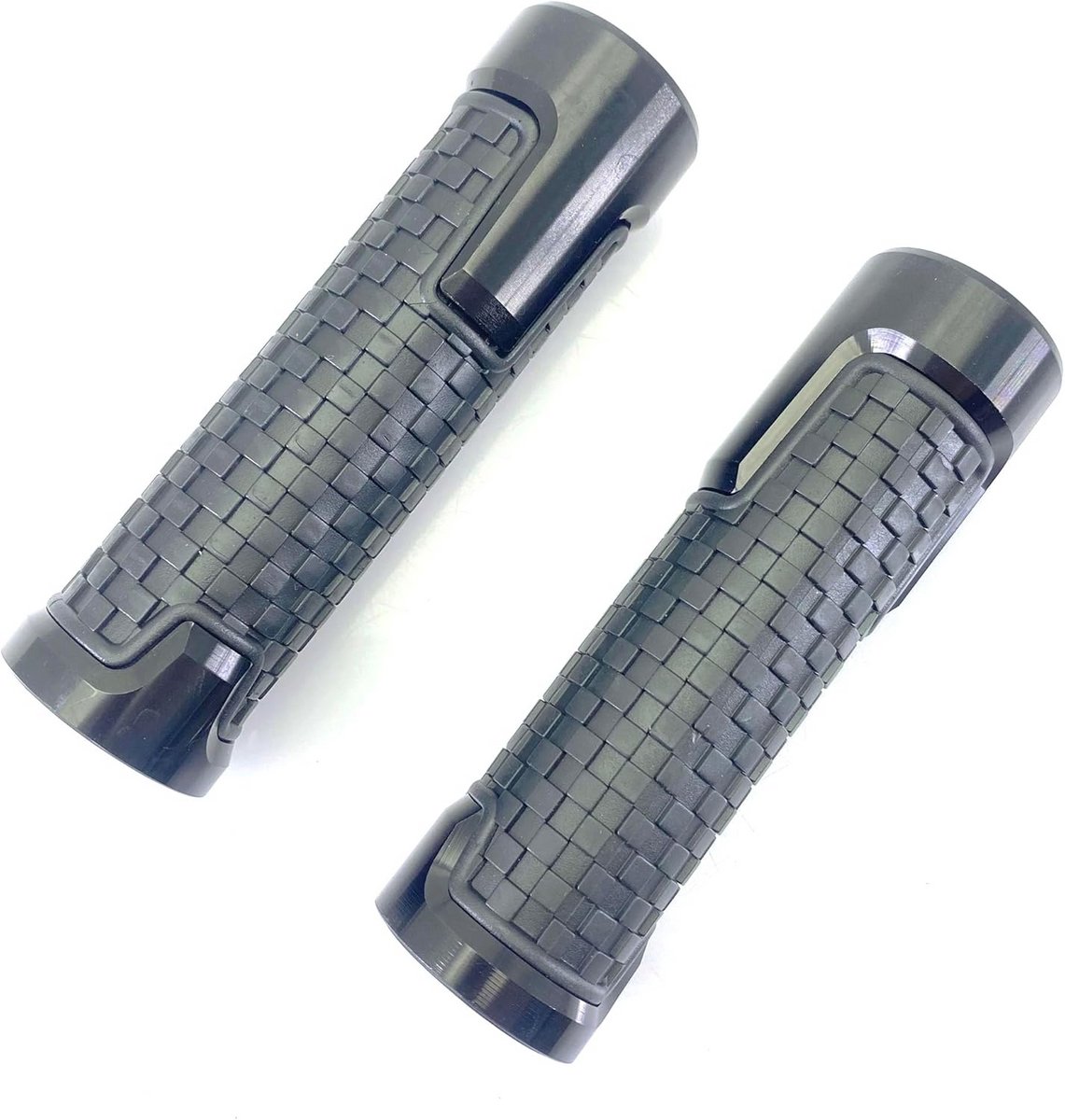 Universele Motorfiets Stuurgrepen Aluminium Racing Grips Zacht Rubber Rood