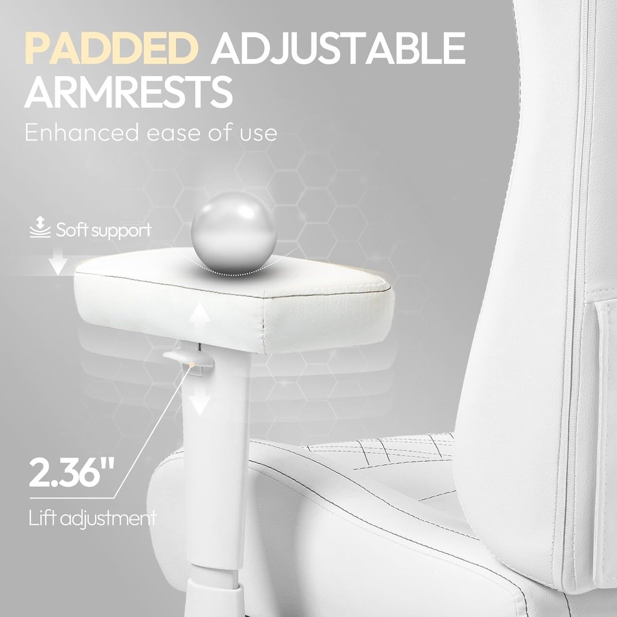 Dowinx Gamingstoel met Massage en Verwarming - Ergonomisch - afbeelding 3