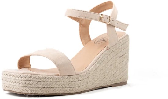 Verstelbare sandalen met brede teen en sleehak, model H - Vic