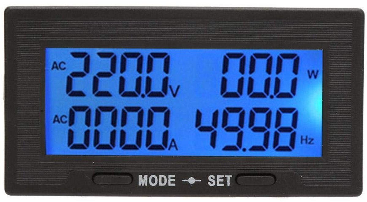 Multifunctionele Digitale Paneelmeter AC Stroom Spanning Vermogen Frequentie Meting