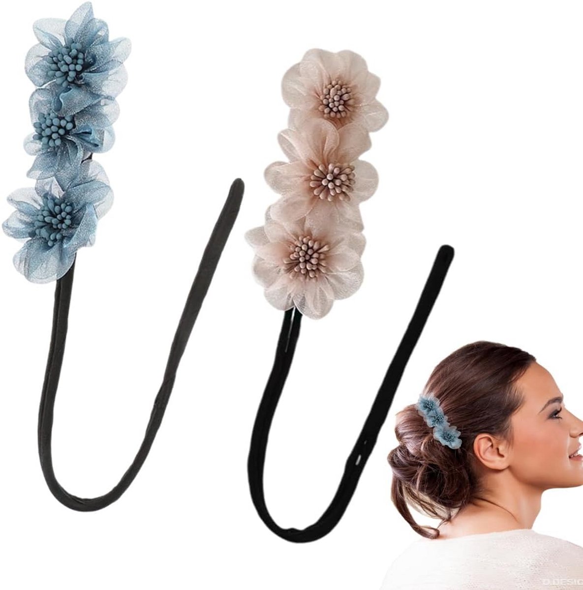 2 Stuks Haar Knooppakket voor Elegante Kapsels en Knotten