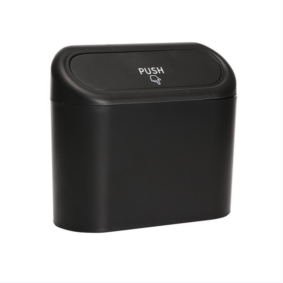 Autoprullenbak met deksel - Auto prullenbak - auto-opslag- vuilnisbak - mini prullenbak 1L - auto deur prullenbak - handig prullenbak - Mini Auto Prullenbak - Auto accessoires - voor auto, huis en kantoor (zwart)