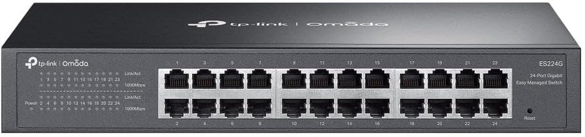 24-Poorts Gigabit Netwerk Switch - Eenvoudig Beheerd