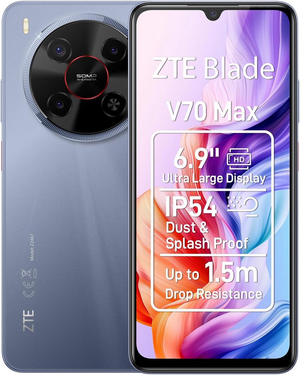 Krachtige 4G Smartphone 6.9 inch HD+ Scherm 128GB Uitbreidbaar 50MP Camera Dual SIM Android