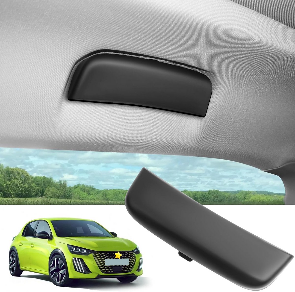 Universele Zonnebrilhouder Auto voor Diverse Modellen, ABS Opbergdoos