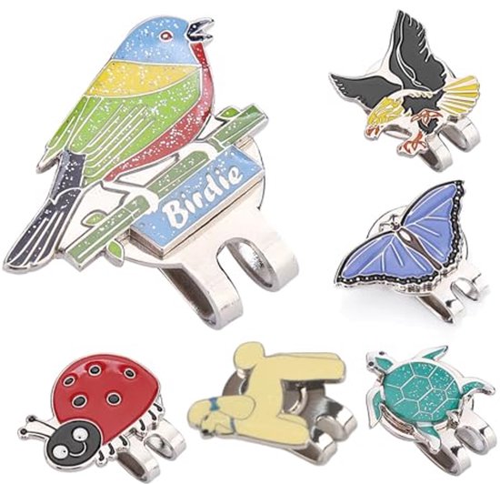 Allecto - Golf Hoed Clip - Magnetische Bal Marker - Roestvrij staal - Leuke Golf Gift voor Vrouwen en Kinderen - Duurzaam en Praktisch van Allecto — afbeelding 2