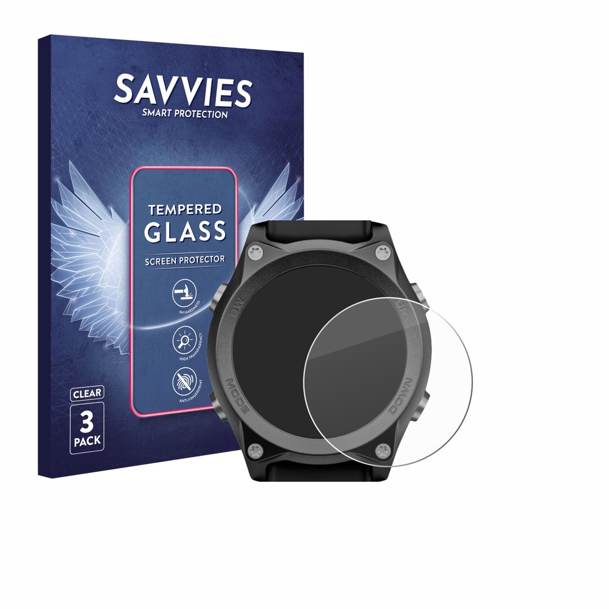 Savvies - Glas Screenprotector voor Mares Sirius - Gehard Beschermglas 9H 3 Stuks