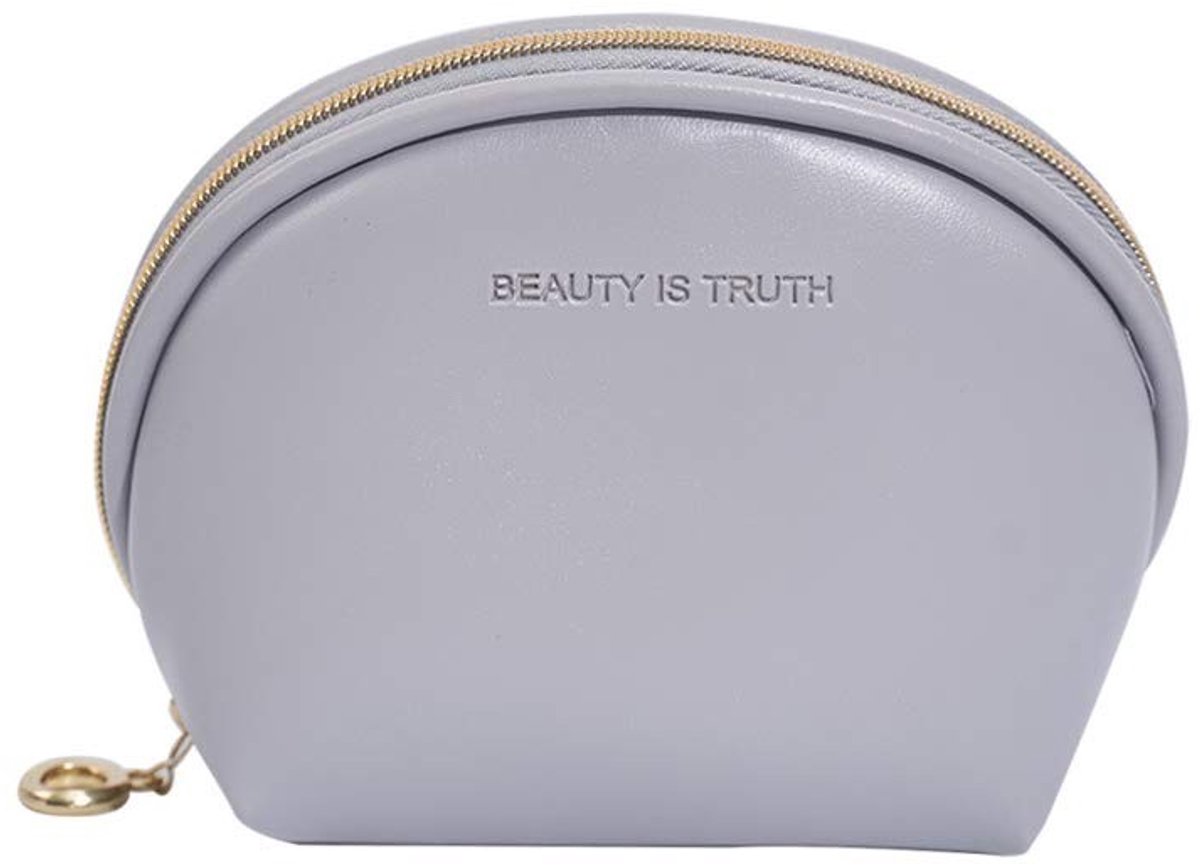 Allecto - Cosmetica Tas - Make-up Pouch - Waterdicht en multifunctioneel - Grijs - Sieraden Tas - Geschikt voor reizen - Zwart