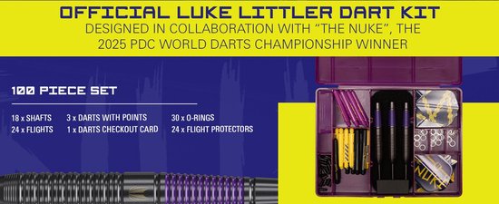 Target Luke Littler Brass Set 100 Pieces - Dartpijlen van Target — afbeelding 4