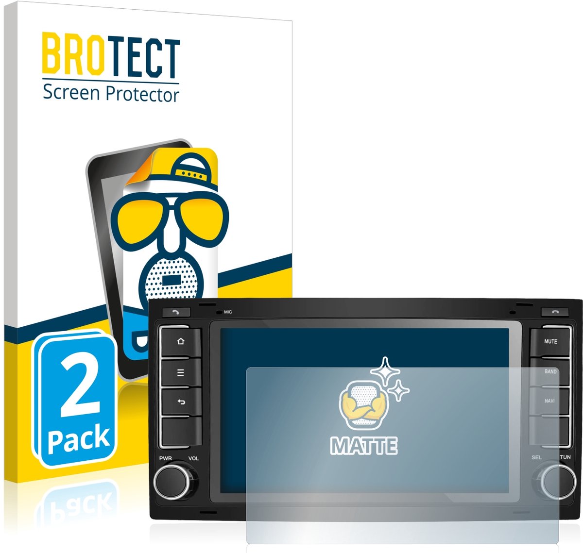 BROTECT - Screenprotector voor M.I.C. AVT7-lite - Folie Beschermfolie matte 2 Stuks
