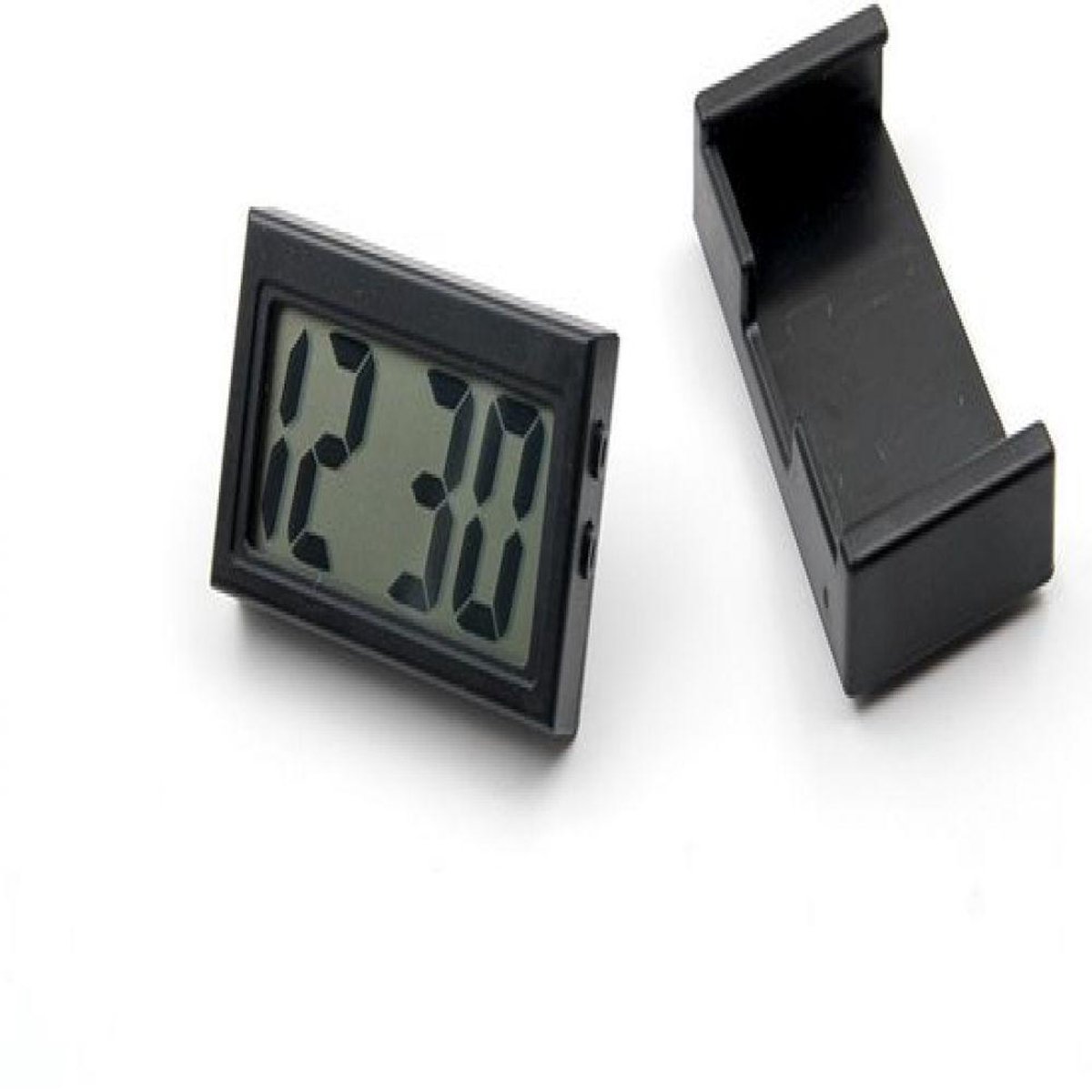 TuseRxln Digitale Auto Klok - Monteerbaar - 2,0-inch LCD-scherm - 1 stuk - Auto Dashboard - Zwart