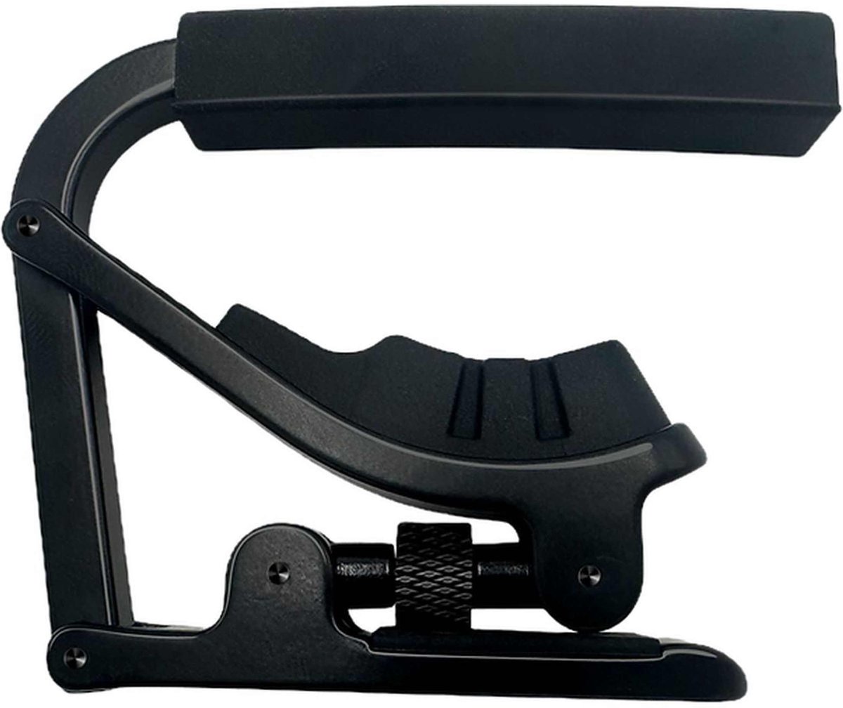 CLX Capo STL Adjustable BLK Capo voor Stalen Snaren Verstelbaar Zwart met Precisie-instelling
