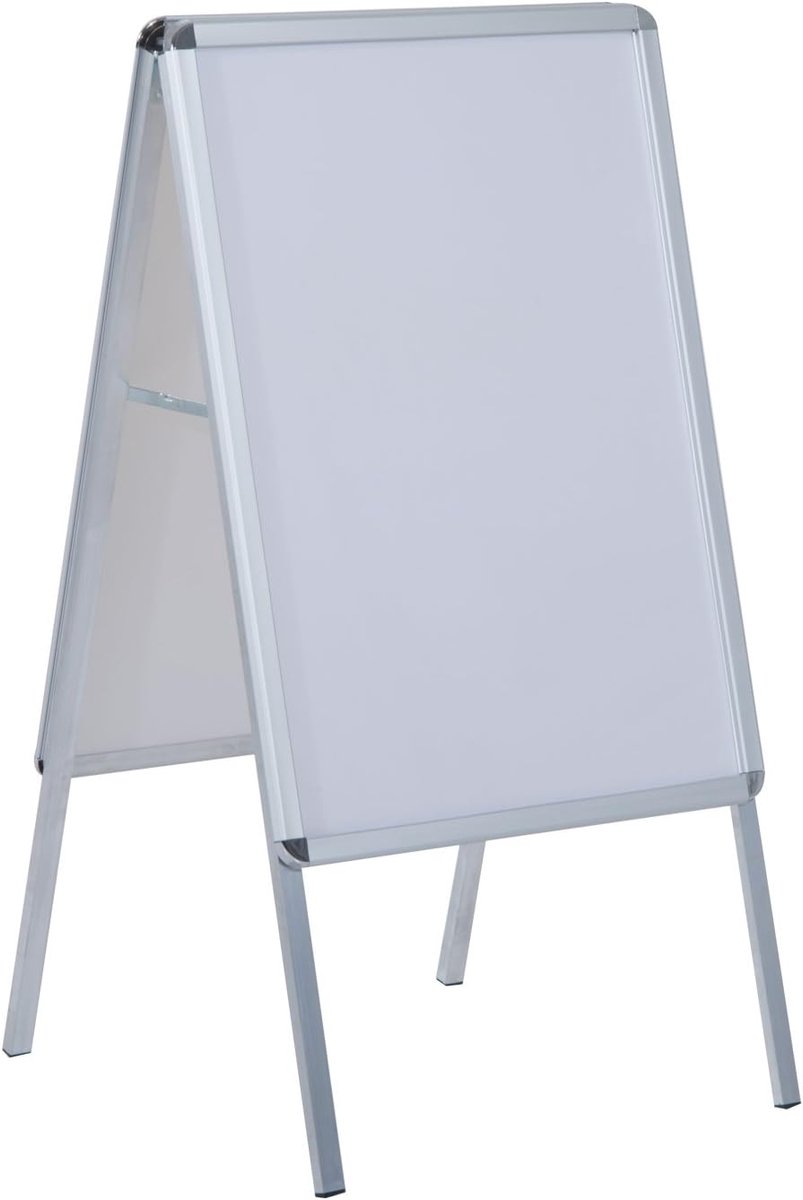 Poster Standaard - A-Board Display - Winkel Promotie - Lichtgewicht Aluminium - 64x88cm - Zilver