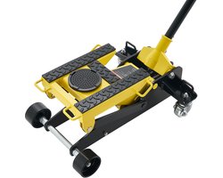 VEVOR Hydraulische Krik met Hefvermogen van 2 Ton, Platte Stalen Krik met Snelwerkende Pomp met enkele Zuiger, Autokrik voor Auto's, Motoren en Atv's, Hefbereik van 150–435 mm, Krik voor Raceauto's