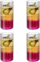 Betrahan Drinkglazen - Set van 4 - 360ML - Frisdrankglazen - Waterglazen - Glazen - Matchaglazen